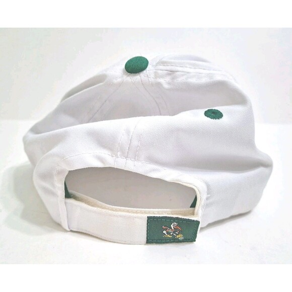 Miami Hurricanes Vintage Canes University Hat Cap White Orange Green Strapback - Picture 3 of 6